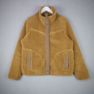 L.L. Bean Cozy Teddy Sherpa Jacket in Camel